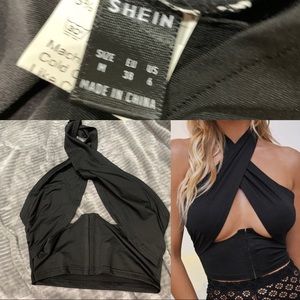 Halter top; SHEIN
